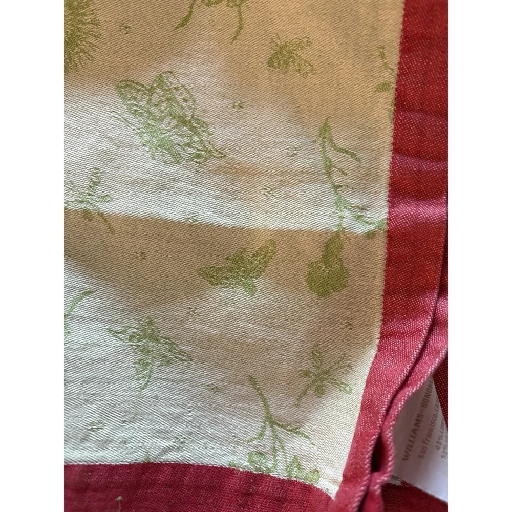 Williams Sonoma Butterfly Jacquard Spring Tablecloth‎ 70x90